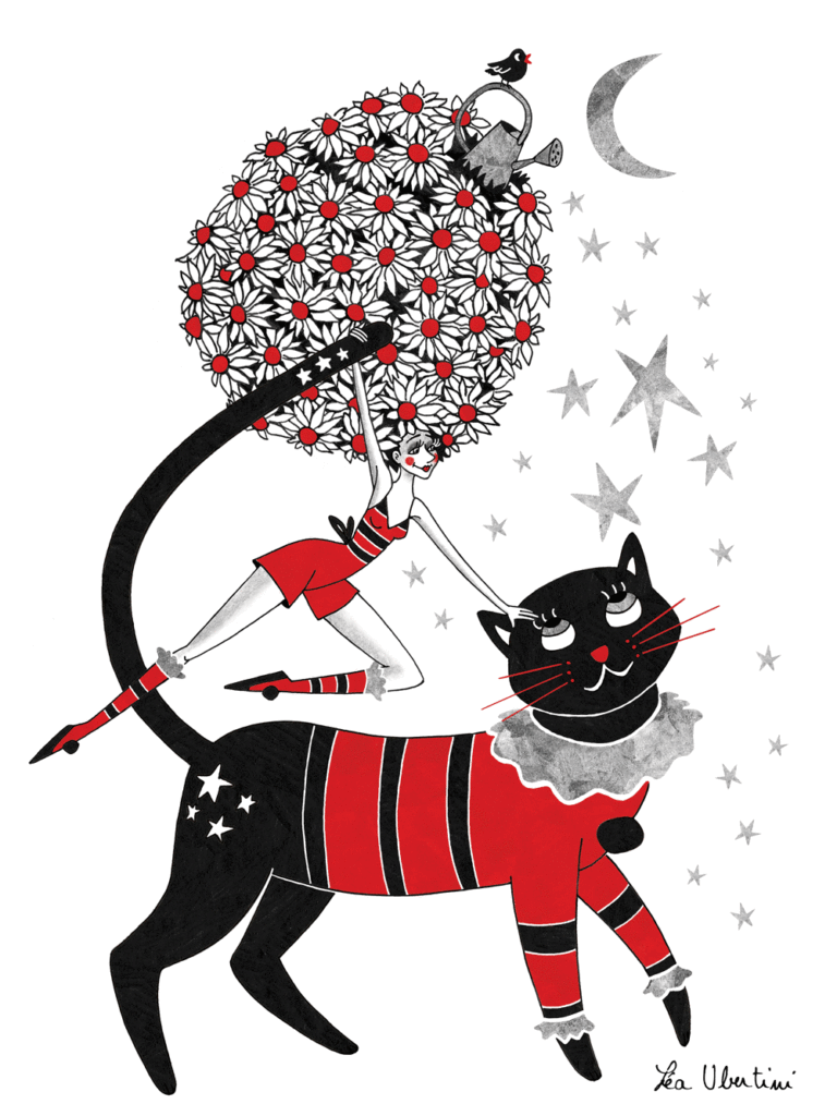Léa Ubertini - Illustration Le chat du web