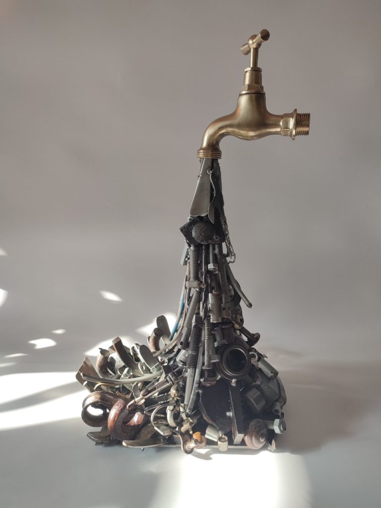 Cédric Vannier - sculpture métal robinet