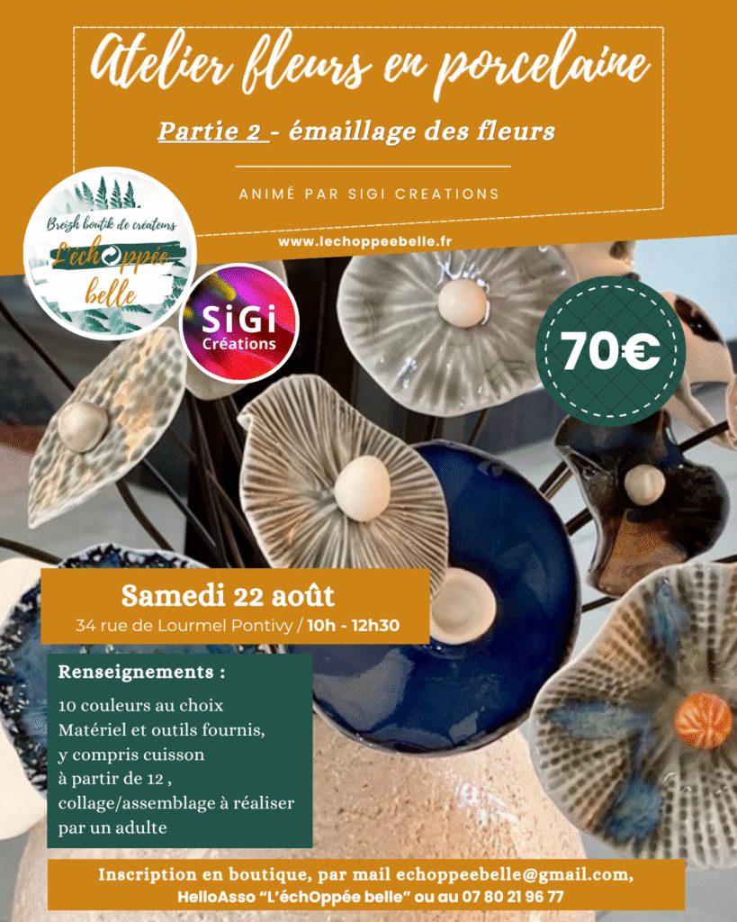 L'ÉchOppée Belle -atelier émaillage 22 aout